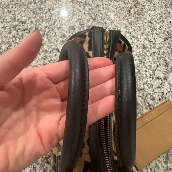 Tory Burch Brown and Black Satchel with Leopard Print - Picture 6 of 6